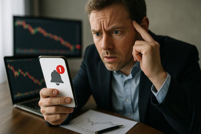 How notifications affect investor decision making